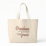 Grandmas Forever red Tote Bags