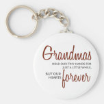Grandmas Forever red Key Chain