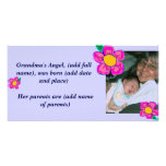 Grandma's Grandchild Announcement Personalized Photo Card