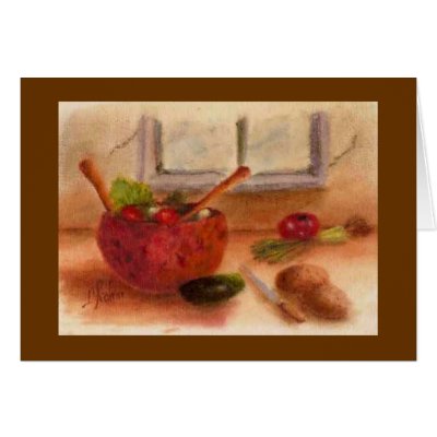 Grandma's Kitchen Greeting Cards by rosemadder
