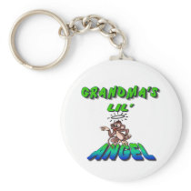 GRANDMAS LIL ANGEL GREEN w/monkey Key Chains