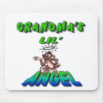 GRANDMAS LIL ANGEL GREEN w/monkey Mouse Mats