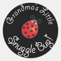 Grandma's Little Snuggle Bug! Stickers