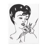 Grandma's Pretty Lady Post Card