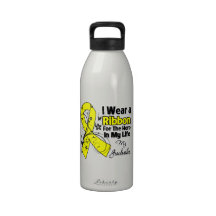 Grandmother Hero in My Life Sarcoma Awareness Reusable Water Bottles