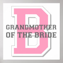 Grandmother of the Bride Cheer Print