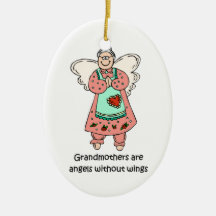 Grandmother ormanent christmas tree ornament