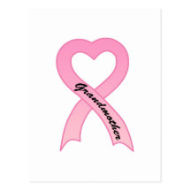 Grandmother Pink Ribbon Postcard