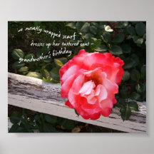 Grandmother's Birthday Haiku Art Print