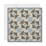 Grandmother's Puzzle in Blue & Cream Custom Announcement