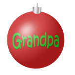Grandpa Christmas Ornament photo sculptures