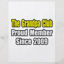 Grandpa Club...Since 2009 Personalised Flyer