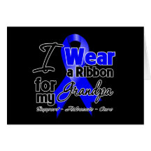 Grandpa - Colon Cancer Ribbon Cards