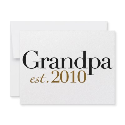 Grandpa Est 2010 Custom Announcement by worldsfair
