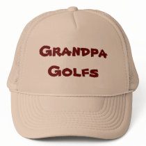 Grandpa Golfs Hats