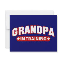 Grandpa In Training Custom Announcements