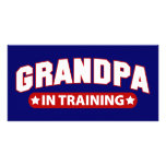 Grandpa In Training photo cards
