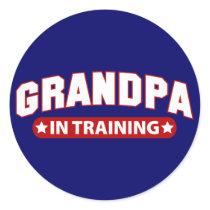 Grandpa In Training Sticker