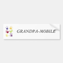 GRANDPA-MOBILE BUMPER STICKERS