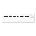 Grandpa Morse Code Bumper Sticker bumper stickers