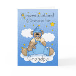 Grandpa New Baby Boy Congratulations cards