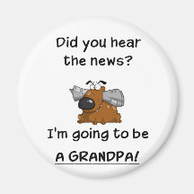 Grandpa News Fridge Magnets