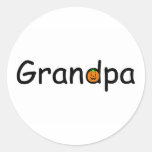 Grandpa (Pumpkin) Round Sticker