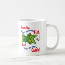 Grandpa Taught me How to Fish Coffee Mug