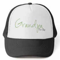 Grandpa To Be (Green Script) Mesh Hats