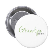 Grandpa To Be (Green Script) buttons