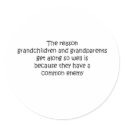 Grandparents and Grandchildren quote stickers