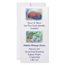 Grandparents Birth Announcements Baby Birth
