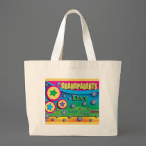 Grandparent's Day, Stars and Blue Flowers bags