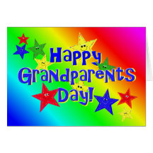 Grandparents Day Stars Card