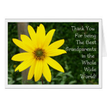 Grandparents' Day Sunflower Greeting Card
