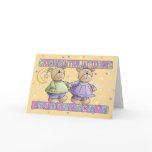 Grandparents To New Baby Twins Congratulations cards