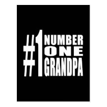Grandpas Birthdays & Christmas Number One Grandpa Post Card