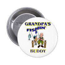 Grandpa's Fishing Buddy buttons