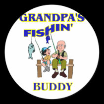 Grandpa's Fishing Buddy stickers