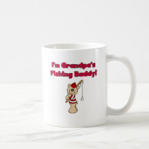 Grandpa's Fishing Buddy Tshirts and Gifts Coffee Mugs