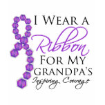 Grandpa's Inspiring Courage - Pancreatic Cancer t-shirts
