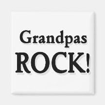 Grandpas ROCK! Refrigerator Magnets