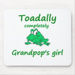 grandpop's girl mousepads