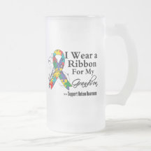 Grandson - Autism Ribbon Coffee Mugs