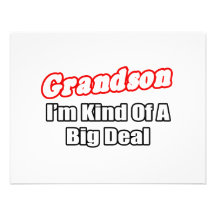 Grandson...Big Deal Personalised Invitation