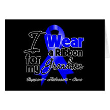 Grandson - Colon Cancer Ribbon Cards