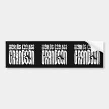 Grandsons Birthday Parties Worlds Coolest Grandson Bumper Stickers