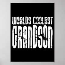 Grandsons Birthday Parties Worlds Coolest Grandson Print