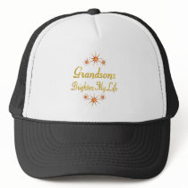 Grandsons Brighten My Life Trucker Hat