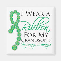 Grandson's Inspiring Courage - Liver Cancer Refrigerator Magnets